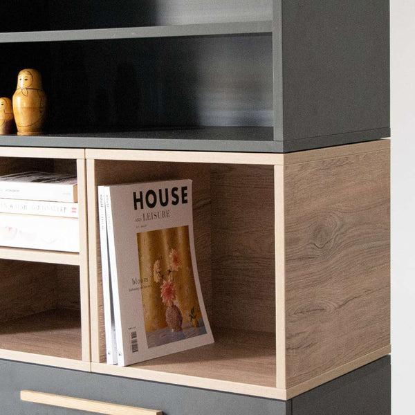 Tom Tom Bookcase - Charcoal.