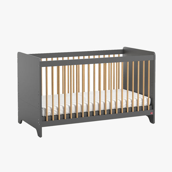 Leaf Cot Bed (60X120) - Graphite.