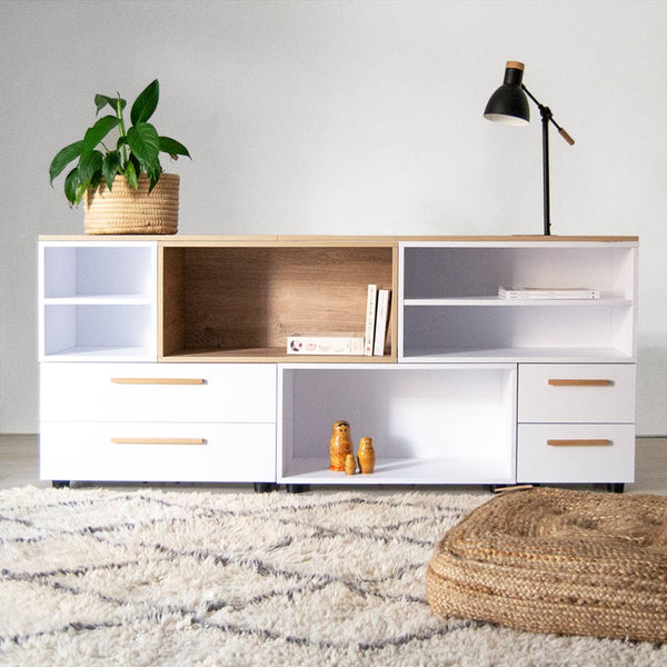 Tom Tom TV Unit / Sideboard - White.