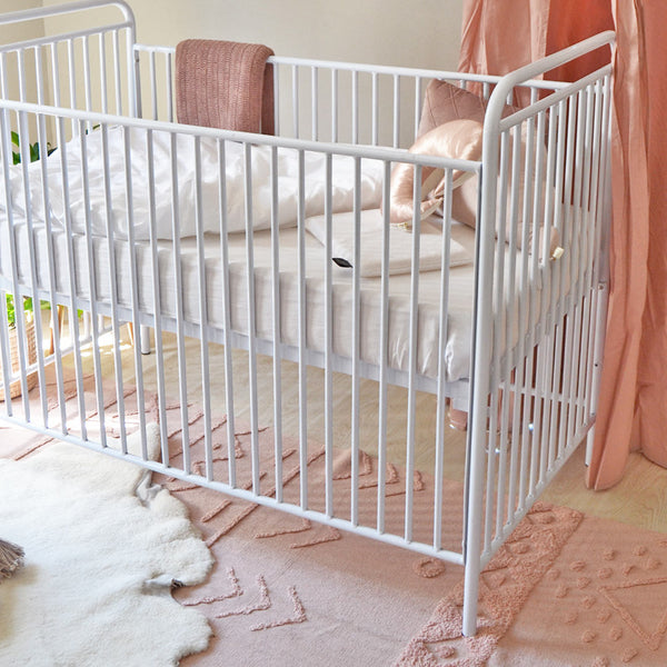 Skylar Metal Cot - White